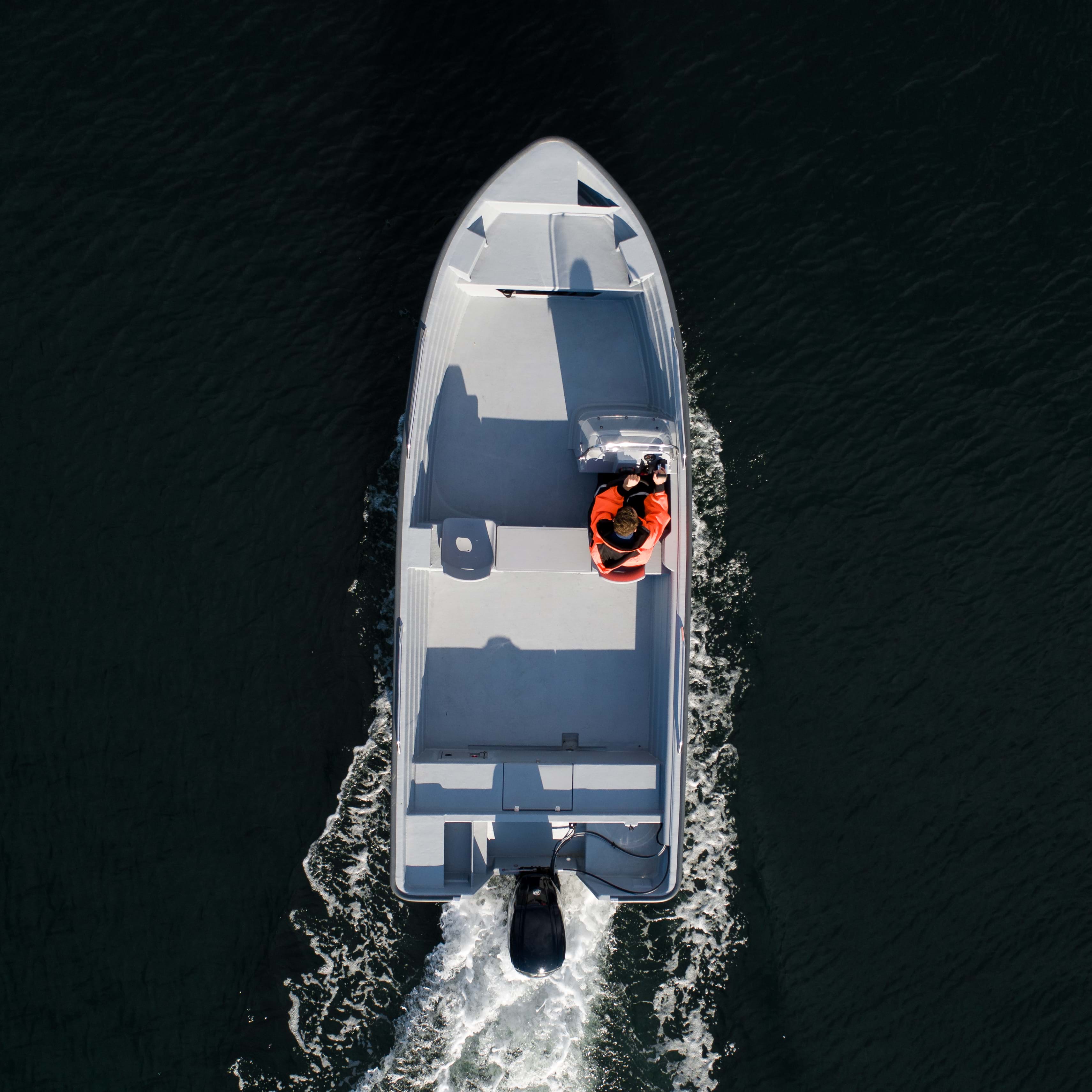 Sting 600 Pro At Sea Seen From Above